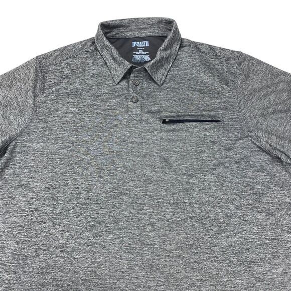 Duluth Polo Shirt Mens Size 2XL Gray Polyester Short Sleeve Fit Golf Performance - Picture 9 of 14